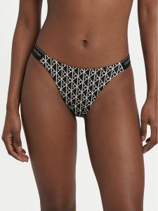Calvin Klein Dół od bikini LV00Q61206 Czarny. Czarne bikini Calvin Klein, bez wzorów, z syntetyku. Za 209,99 zł.