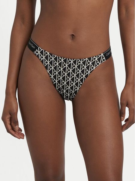 Calvin Klein Dół od bikini LV00Q61206 Czarny. Czarne bikini Calvin Klein, bez wzorów, z syntetyku. Za 209,99 zł.