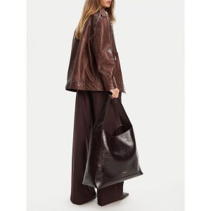 Torebka GINO ROSSI. Czerwone shopper bag Gino Rossi, bez wzorów, bez dodatków. Za 299,99 zł.