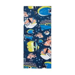 Chusta wielofunkcyjna Buff Coolnet UV - huambi navy. Niebieskie apaszki i chusty Buff, bez wzorów, z elastanu. Za 79,99 zł.