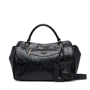 Torebka Guess. Czarne kuferki Guess, z aplikacjami, bez dodatków. Za 674,99 zł.
