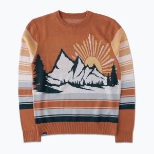 Sweter damski KAVU Hillrose. Brązowe swetry klasyczne KAVU, bez kołnierzyka. Za 289,99 zł.