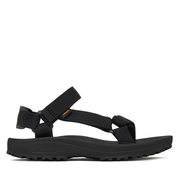 Sandały Teva. Czarne sandały Teva, bez wzorów, bez obcasa, na płaskiej podeszwie, bez zapięcia. Za 309,99 zł.