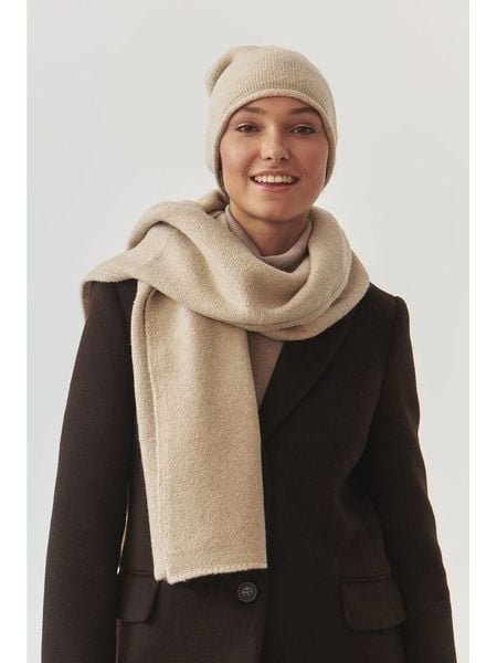 TATUUM Szal "Dena" w kolorze beżowym - 170 x 50 cm rozmiar: onesize. Brązowe szaliki Tatuum, bez wzorów, z materiału. Za 156,98 zł.