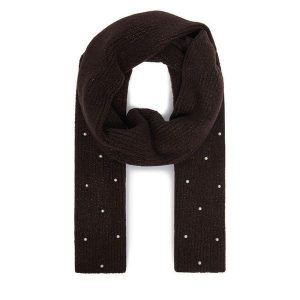 Szalik Nine West. Brązowe szaliki Nine West, bez wzorów. Za 79,99 zł.