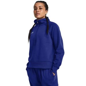 Bluza damska Under Armour Rival Fleece HZ. Niebieskie bluzy Under Armour, bez wzorów, bez kaptura. Za 149,99 zł.