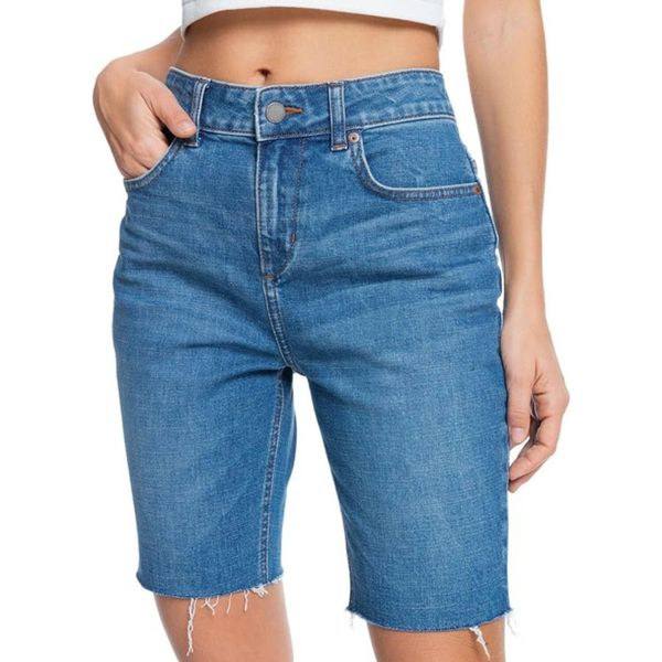 Spodenki turystyczne damskie Roxy Midnight Circle. Niebieskie spodenki sportowe Roxy, bez wzorów, z bawełny. Za 135,00 zł.