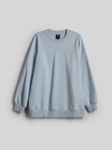 4F Bluza dresowa relaxed bez kaptura damska - niebieska M. Niebieskie bluzy 4f, l, bez wzorów, z bawełny, bez kaptura. Za 149,99 zł.