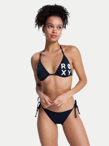 Roxy Bikini Solid Essentials ERJX203595 Czarny. Czarne bikini Roxy, bez wzorów, z syntetyku. Za 219,99 zł.