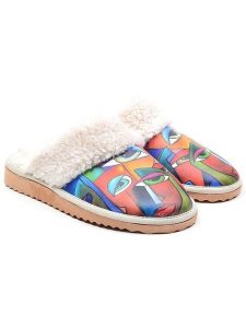 Goby Kapcie w kolorze białym ze wzorem rozmiar: 39. Białe kapcie Goby, bez wzorów. Za 130,99 zł.