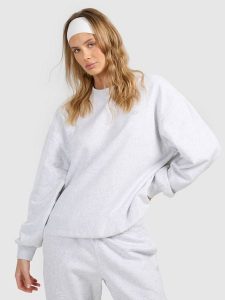 4F Bluza dresowa nierozpinana bez kaptura damska - szara L. Szare bluzy 4f, l, bez wzorów, z dresówki, bez kaptura. Za 149,99 zł.