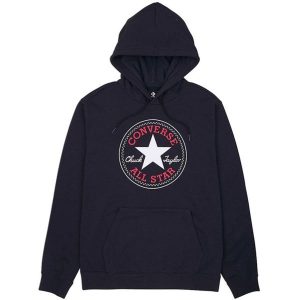 Bluza z kapturem Converse Chuck Patch Hoodie Ft, Dla obu płci. Czarne bluzy Converse, s, bez wzorów, z bawełny, z kapturem. Za 390,00 zł.