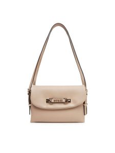 Guess Torebka Lefia HWBG96 44190 Beżowy. Brązowe torebki klasyczne Guess, z aplikacjami, ze skóry, bez dodatków. Za 589,99 zł.
