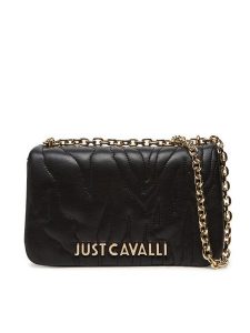 Just Cavalli Torebka 78RA4BE4 ZSB23 Czarny. Czarne torebki klasyczne Just Cavalli, bez wzorów, ze skóry, bez dodatków. Za 379,99 zł.