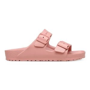 Birkenstock Arizona EVA Pink Clay Klapki damskie. Czerwone klapki Birkenstock, bez wzorów, bez obcasa. Za 219,99 zł.