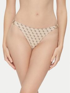 Guess Dół od bikini E5GO28 KCRL2 Beżowy. Brązowe bikini Guess, z aplikacjami, z syntetyku. Za 149,99 zł.