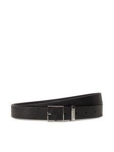 Calvin Klein Pasek Branded Loop Square Belt 2.5_Mn K60K613244 Czarny. Czarne paski Calvin Klein, bez wzorów, ze skóry. Za 112,99 zł.