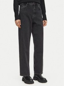 HUGO Jeansy 50567305 Czarny Straight Leg. Czarne jeansy Hugo, bez wzorów, z bawełny. Za 399,99 zł.