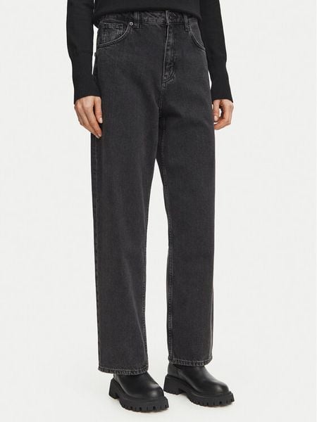HUGO Jeansy 50567305 Czarny Straight Leg. Czarne jeansy Hugo, bez wzorów, z jeansu. Za 399,99 zł.