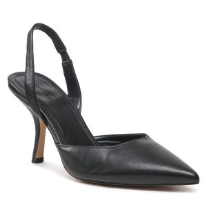 Sandały Jenny Fairy. Czarne sandały Jenny Fairy, bez wzorów, bez obcasa, na szpilce, bez zapięcia. Za 159,99 zł.