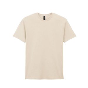 Bawełniana Koszulka Unisex Dla Dorosłych W Miękkim Stylu. Brązowe bluzki GILDAN, xl, bez wzorów, z bawełny, sportowe, bez kołnierzyka, bez ramiączek. Za 48,99 zł.
