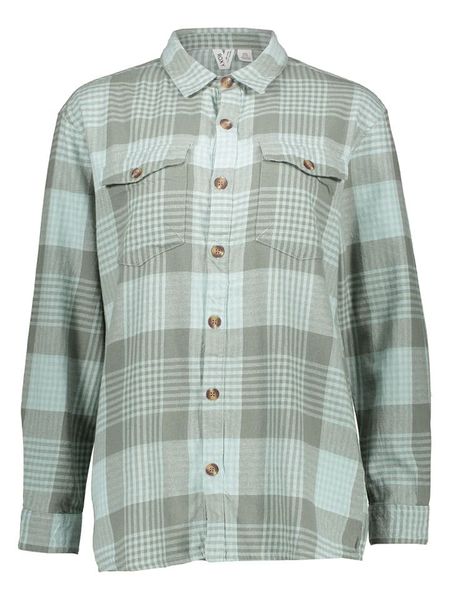 Roxy Koszula flanelowa "Let It Go" w kolorze zielonym rozmiar: S. Zielone koszule Roxy, s, bez wzorów, bez kołnierzyka, bez ramiączek. Za 109,95 zł.