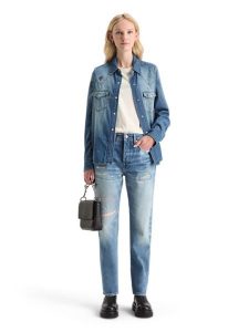 Scotch & Soda Dżinsy - Boyfriend fit - w kolorze błękitnym rozmiar: W25/L30. Niebieskie jeansy Scotch & Soda, z aplikacjami, z bawełny, z podwyższonym stanem. Za 188,85 zł.