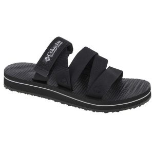 Klapki na basen damskie, W Alava Slide Sandal. Czarne buty trekkingowe Columbia, bez wzorów, z gumy, bez obcasa. Za 179,99 zł.