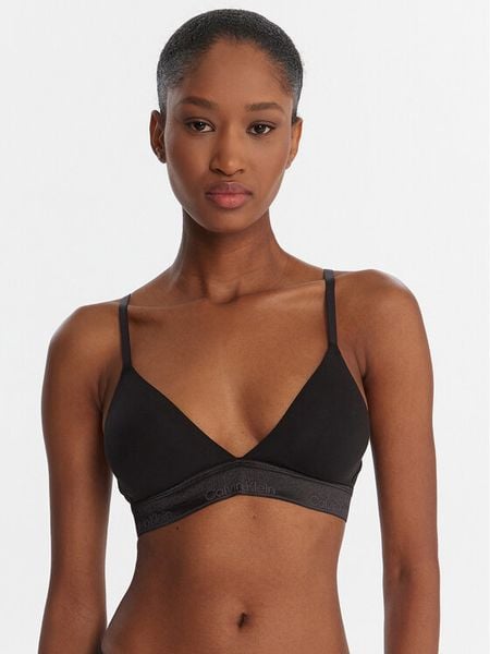 Calvin Klein Underwear Biustonosz braletka LV00QF8548 Czarny. Czarne biustonosze Calvin Klein Underwear, bez wzorów, z bawełny. Za 189,99 zł.