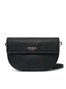 Guess Torebka HWBG96 45190 Czarny. Czarne listonoszki Guess, z aplikacjami, ze skóry, bez dodatków. Za 259,99 zł.