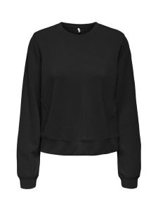 ONLY Bluza Maya 15361163 Czarny Regular Fit. Czarne bluzy ONLY, xl, bez wzorów, z syntetyku, bez kaptura. Za 129,99 zł.