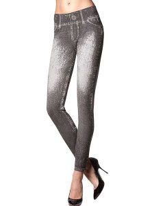 Jeensy Legginsy w kolorze szarym rozmiar: L/XL. Szare legginsy Jeensy, bez wzorów. Za 66,00 zł.