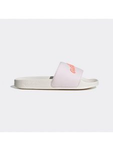 Adidas Klapki "Adilette" w kolorze białym ze wzorem rozmiar: 37. Białe klapki ADIDAS, bez wzorów, z otwartym noskiem, bez obcasa. Za 96,60 zł.