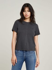 G-Star Koszulka w kolorze antracytowym rozmiar: XL. Czarne bluzki G-Star, xl, bez wzorów, z bawełny, retro, bez kołnierzyka, bez ramiączek. Za 118,56 zł.