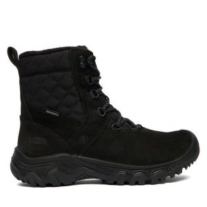 Śniegowce Keen. Czarne buty zimowe Keen, bez obcasa, bez zapięcia. Za 799,99 zł.