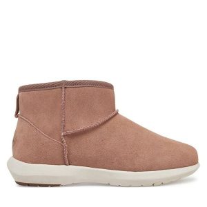 Śniegowce EMU Australia. Czerwone buty zimowe EMU Australia, bez obcasa, bez zapięcia. Za 649,99 zł.