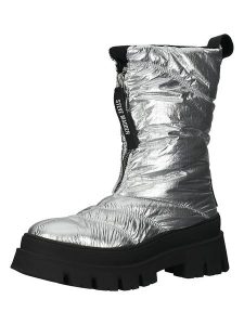 Steve Madden Botki zimowe w kolorze srebrnym rozmiar: 40. Szare botki Steve Madden, na zimę, bez wzorów, bez obcasa, bez zapięcia. Za 350,45 zł.