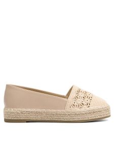 DeeZee Espadryle HER SOUL WSS990-204 Beżowy. Brązowe espadryle DeeZee, bez wzorów, z materiału, bez obcasa. Za 99,99 zł.