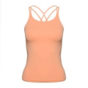 Tank top treningowy damski Gymshark Studio Tank. Czerwone koszulki sportowe Gymshark, bez wzorów, bez ramiączek. Za 109,99 zł.