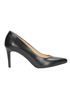 Wojas Skórzane czółenka w kolorze czarnym rozmiar: 36,5. Czarne czółenka Wojas, bez wzorów, ze skóry, bez obcasa, na szpilce, bez zapięcia. Za 317,95 zł.