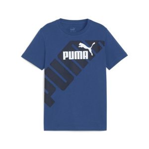 Puma Koszulka Power Graphic 67925414. Niebieskie bluzki Puma, bez wzorów, sportowe, bez kołnierzyka, bez ramiączek. Za 66,99 zł.