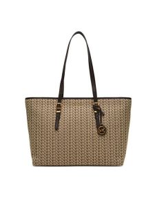 MICHAEL Michael Kors Torebka Quinn 30T5AQNT9O Brązowy. Brązowe shopper bag MICHAEL Michael Kors, bez wzorów, ze skóry, bez dodatków. Za 759,99 zł.