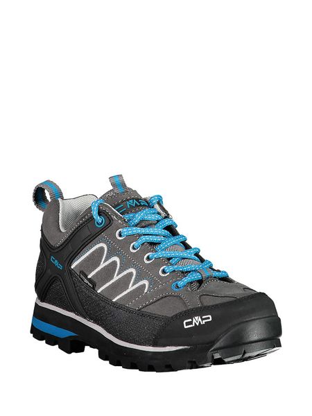 Cmp Skórzane buty trekkingowe "Moon" w kolorze szaro-niebiesko-czarnym rozmiar: 36. Czarne buty trekkingowe CMP, ze skóry, bez zapięcia. Za 157,35 zł.