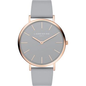 Liebeskind Zegarek kwarcowy w kolorze różowozłoto-szarym rozmiar: onesize. Szare, analogowe zegarki Liebeskind. Za 311,12 zł.
