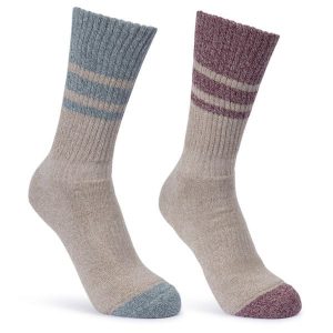 Trespass Hadley - Skarpetki damskie Spruce Green / Dark Cherry. Brązowe skarpetki Trespass, bez wzorów, z bawełny. Za 203,99 zł.