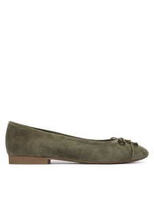 MICHAEL Michael Kors Baleriny Piper 40T6PIFP1S Khaki. Brązowe balerinki MICHAEL Michael Kors, bez wzorów, ze skóry, bez obcasa, bez zapięcia. Za 425,99 zł.