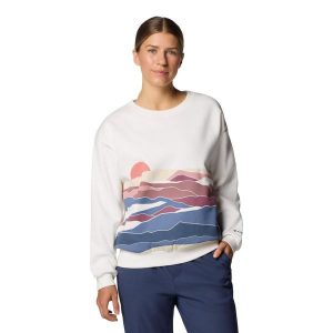 Columbia Bluza Meridian Creek 2086051125. Białe bluzy Columbia, bez wzorów, bez kaptura. Za 194,99 zł.