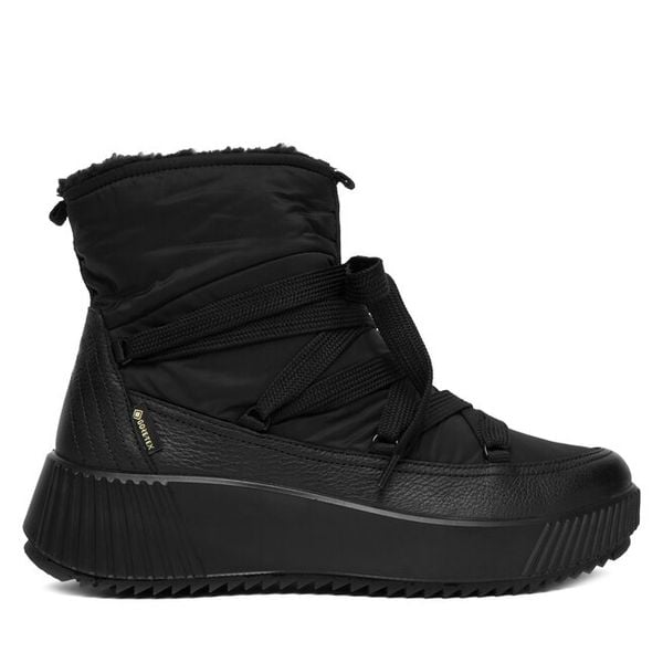 Śniegowce Ara. Czarne buty zimowe Ara, z gore-texu, bez obcasa, bez zapięcia. Za 589,99 zł.