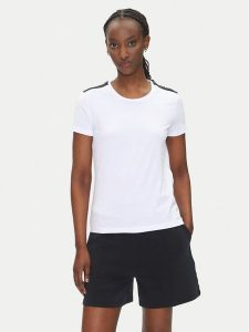 EA7 Emporio Armani T-Shirt 7W000497 AF14880 U0002 Biały Regular Fit. Białe t-shirty EA7 Emporio Armani, l, bez wzorów, z bawełny, bez kołnierzyka, bez ramiączek. Za 269,99 zł.