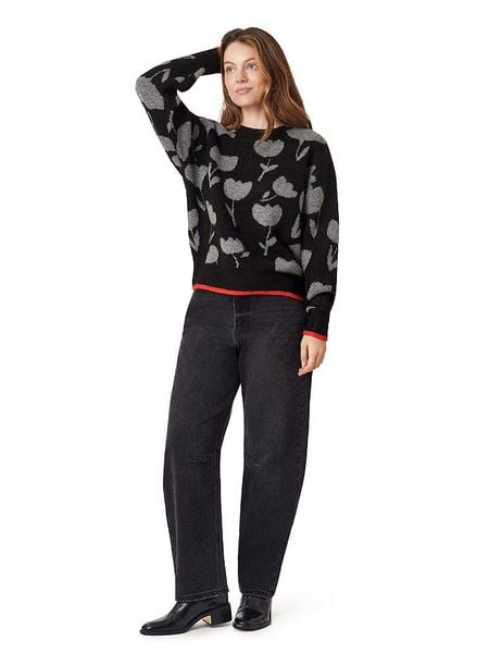 Scotch & Soda Sweter w kolorze szaro-czerwono-czarnym rozmiar: S. Czarne swetry oversize Scotch & Soda, s, bez wzorów, bez ramiączek. Za 178,79 zł.